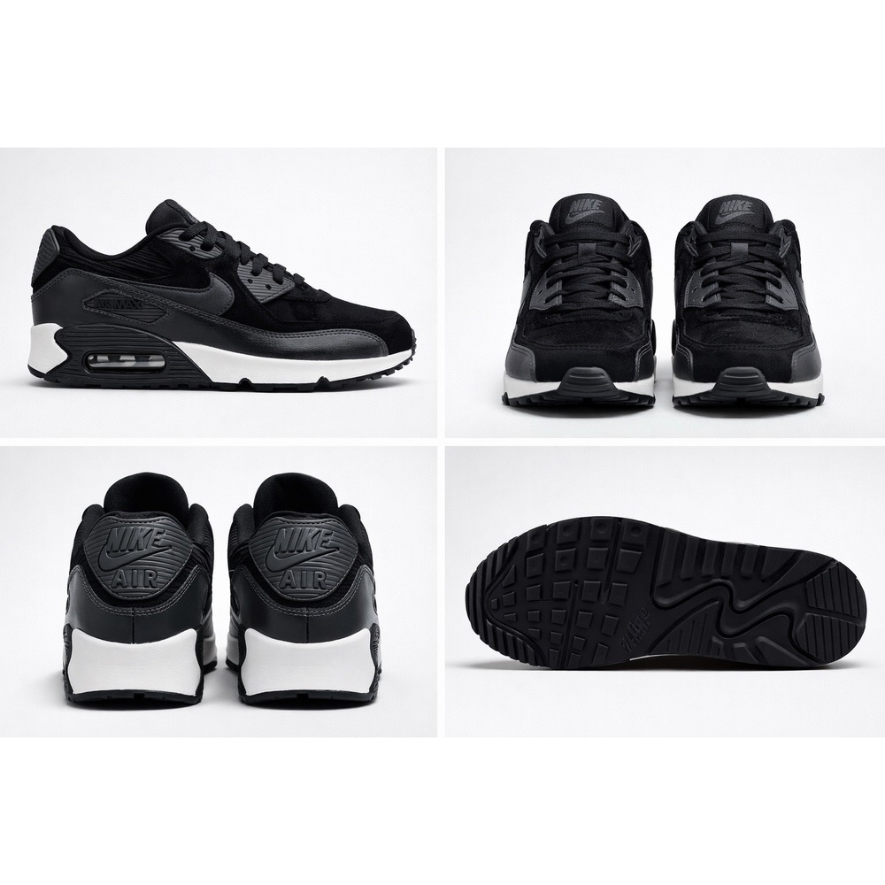 Size 8 - Nike Air Max 90 Lthr Black W